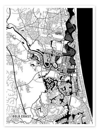 Gold Coast Australia Map de Main Street Maps