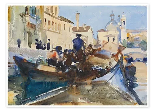 Gondoliers, Venice de John Singer Sargent ARTOTHEK