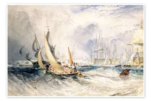 Gosport The Entrance to Portsmouth Harbour de Joseph Mallord William Turner Bridgeman Images
