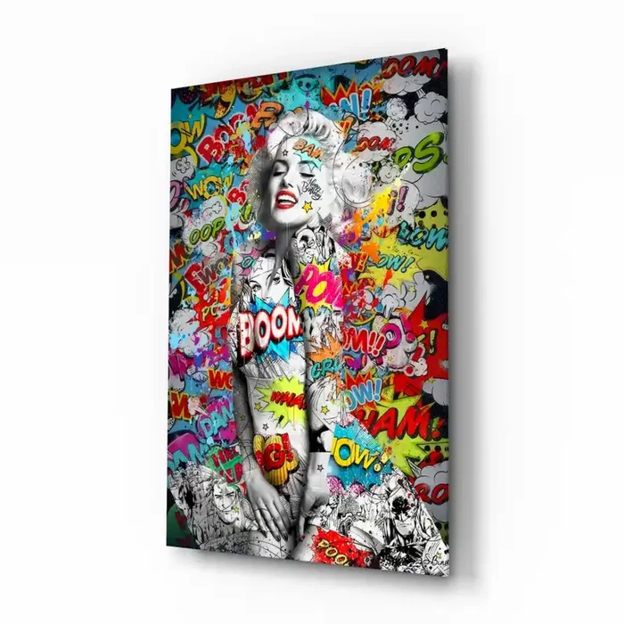 Graffiti Glass Wall Art – 28.5 » x 18 «