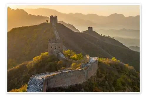 Great Wall of China, UNESCO World Heritage Site, dating from the Ming Dynasty, section looking towar de Alan Copson Robert Harding