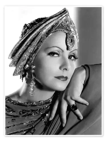 Greta Garbo with Headdress Everett Collection