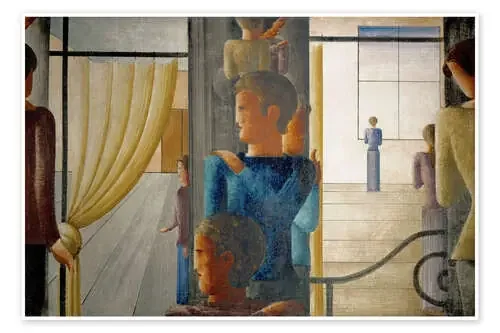 Grupo de doce con interior de Oskar Schlemmer akg-images
