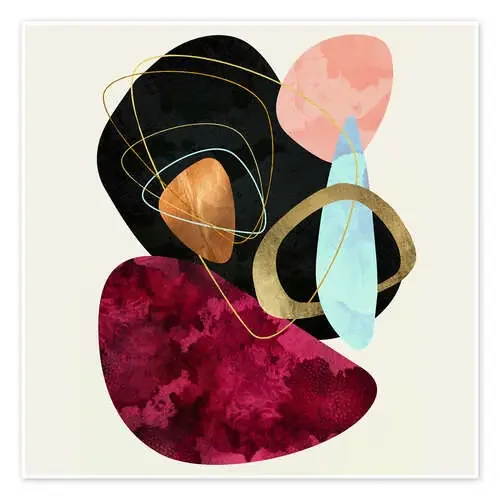 Guijarros abstractos II de SpaceFrog Designs