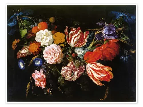 Guirnalda de flores y frutas de Jan Davidsz de Heem ARTOTHEK