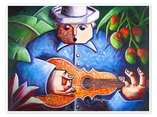 guitar player of Mango Bajito de Oscar Ortiz Bridgeman Images