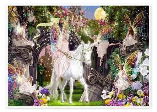 Hada reina con unicornio de Garry Walton MGL Licensing