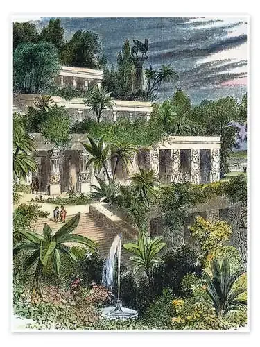 Hanging Gardens/babylon. Granger Collection