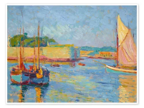 Harbor at Concarneau – Jozef Pankiewicz, 1908 Heritage Images