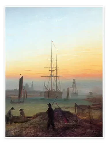 Harbour of Greifswald de Caspar David Friedrich akg-images