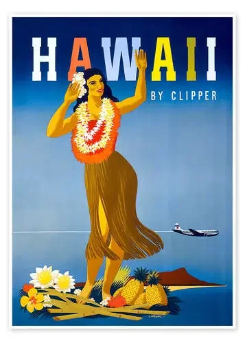 Hawaii by Clipper vintage travel de Vintage Travel Collection
