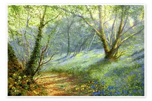 Hazel and bluebells de Rob Johnson MGL Licensing
