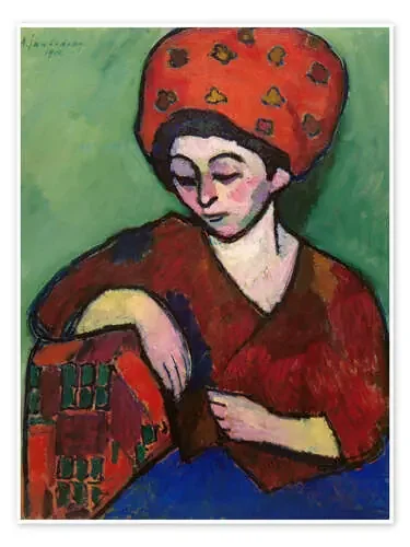 Helene con un turbante de color de Alexej von Jawlensky Master Collection