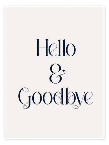 Hello & Goodbye de Typobox Editors Choice