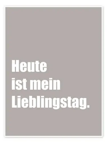 Heute ist mein Lieblingstag de Typobox Editors Choice