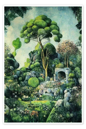 Hidden Entrance Through the Garden de Mariusz Flont