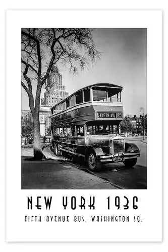 Historic New York – 10 Fifth Avenue Bus, Washington Square de Christian Müringer