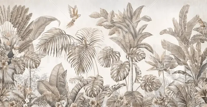 Hogar de aves tropicales – Sepia