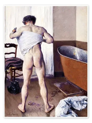 Hombre en el baño de Gustave Caillebotte Master Collection