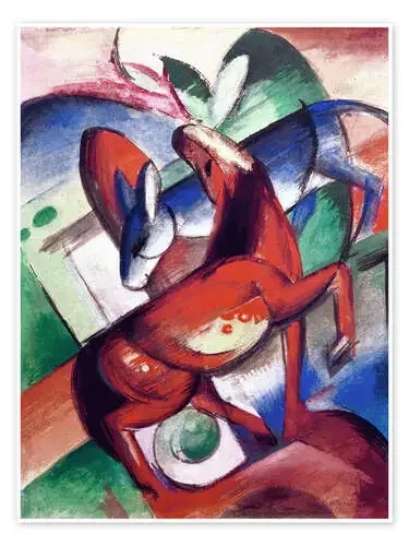 Horse and donkey de Franz Marc akg-images