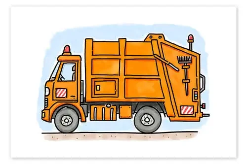 Hugo‘s waste collection de Hugos Illustrations