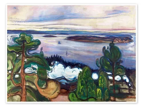 Humo del tren de Edvard Munch Master Collection