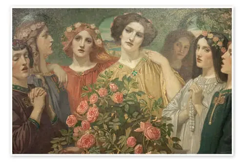 Hymn to the Rose (detail) de John Duncan Master Collection