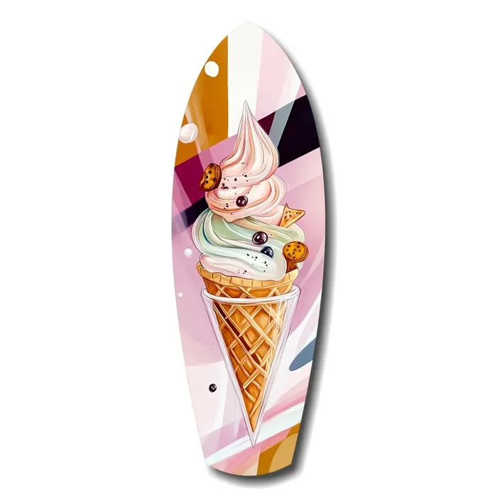 Icecream Dream Glass Wall Art – 12 » X 35 «