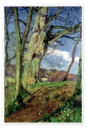 In Early Spring A Study in March de John William Inchbold Bridgeman Images