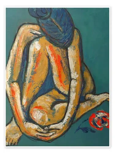In Love – nude with rose de Carmen Tyrrell