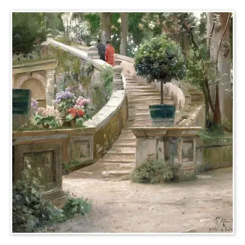 In the park of Villa d‘Este de Peder Mørk Mønsted akg-images