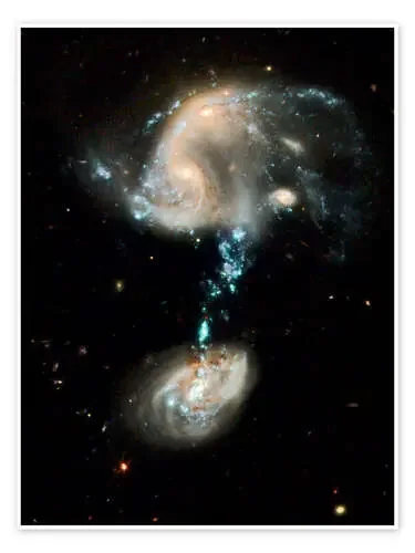 Interacting galaxies Arp 194, HST image de NASA Science Photo Library