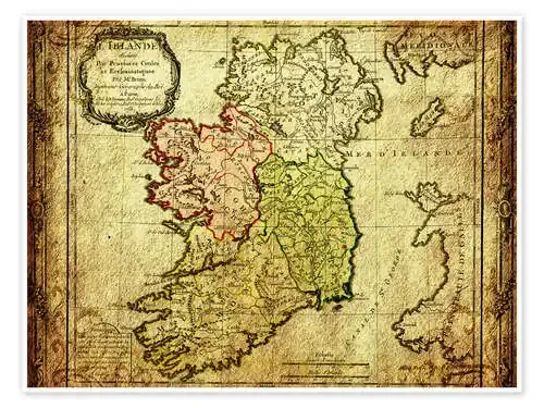 Ireland 1766 de Michaels Antike Weltkarten