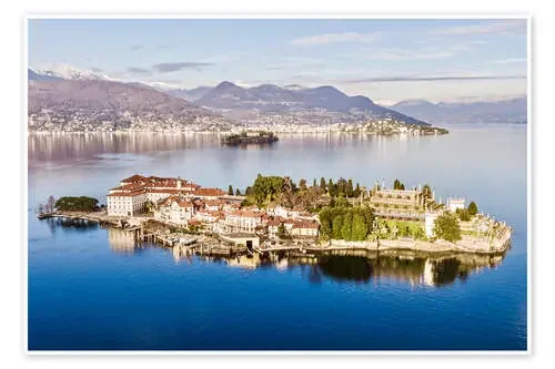 Isola Bella on Lake Maggiore at sunset, Italy de Matteo Colombo