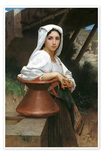 Italian Girl Drawing Water, 1871 de William Adolphe Bouguereau akg-images