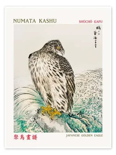 Japanese Golden Eagle de Numata Kashu Exhibition Posters