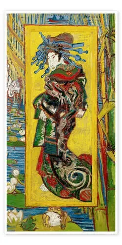 Japonaiserie Courtesan or Oiran de Vincent van Gogh Bridgeman Images