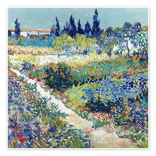 Jardín en Arles (detalle) de Vincent van Gogh Master Collection