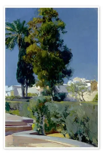 Jardines del Alcazar (Sevilla) de Joaquín Sorolla y Bastida Everett Collection