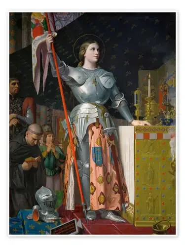 Jeanne D‘Arc en la coronación de Carlos VII. de Jean-Auguste-Dominique Ingres akg-images