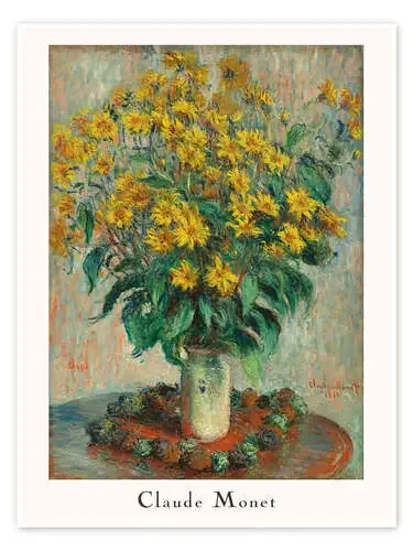 Jerusalem Artichoke Flowers, 1880 de Claude Monet 1x
