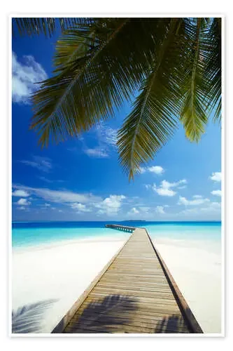 Jetty, Maldives de Sakis Papadopoulos Robert Harding