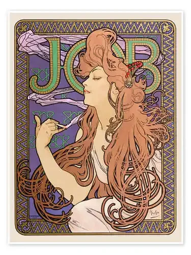 Job, castaña de Alfons Mucha Master Collection