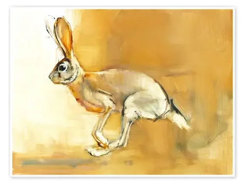 Jumping Rabbit de Mark Adlington Bridgeman Images