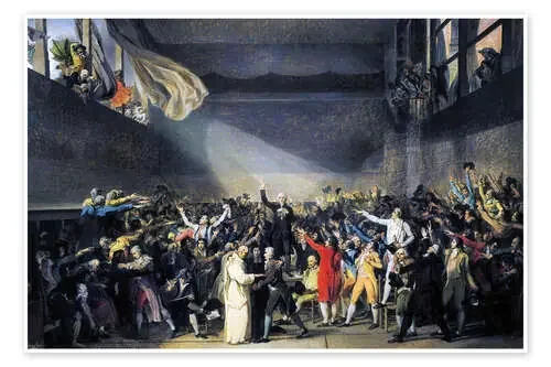 Juramento del Juego de Pelota de Jacques-Louis David Everett Collection
