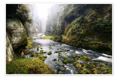 Kamnitz Gorge in the Saxon Switzerland I de Reemt Peters-Hein