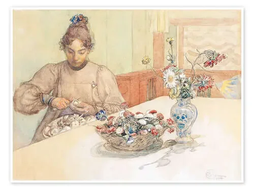 Karin corta manzanas de Carl Larsson Master Collection