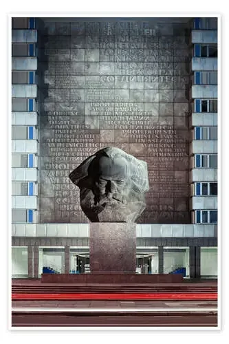 Karl Marx Monument in Chemnitz (Karl-Marx-Stadt, Saxony, Germany) de pixelliebe