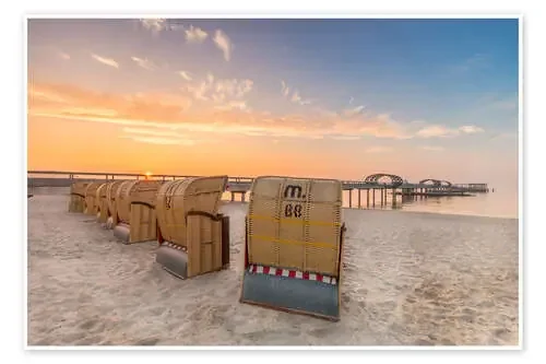 Kellenhusen Baltic pier beach chair de Dennis Stracke