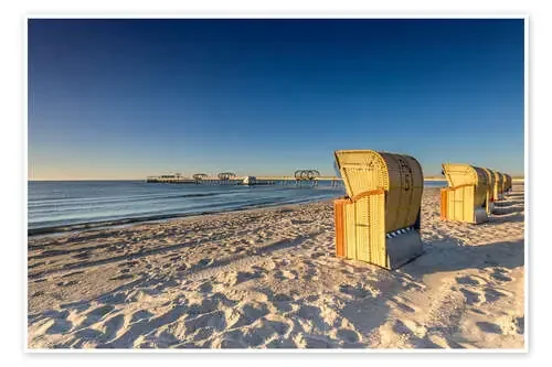 Kellenhusen pier beach beach chair de Dennis Stracke